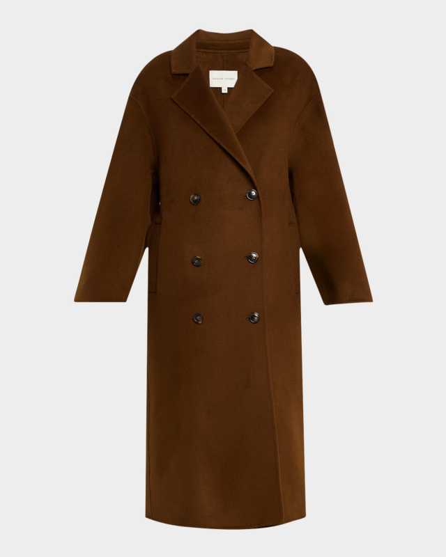 Borneo Double-Breasted Wool-Cashmere Coat